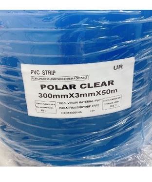 Picture of POLAR STRIP CURTAIN 300MM X 3MM X 50M - STANDARD CLEAR