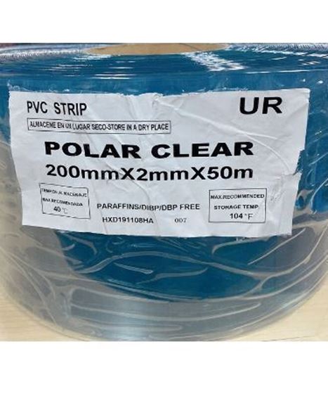 Picture of POLAR STRIP CURTAIN 200MM X 2MM X 50M - STANDARD CLEAR