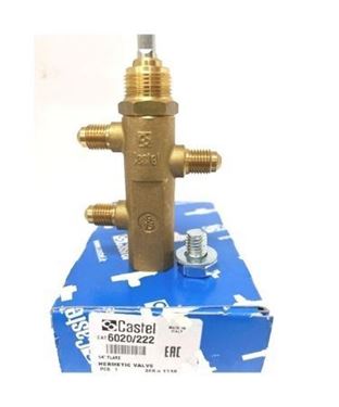 Picture of CASTEL 6020/222 HERMETIC VALVE 1/4" FLARE CONN. 1/4" X 1/4"