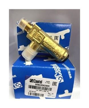 Picture of CASTEL 3060/23C300 SAFETY VALVE 1/4" NPT X 3/8" SAE (30 BAR)